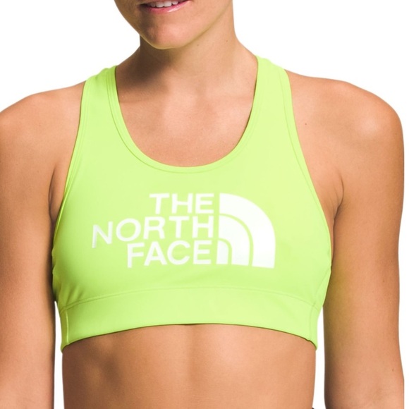 The North Face Other - 🆕 The North Face Elevation Lime Green Logo Sports Bra